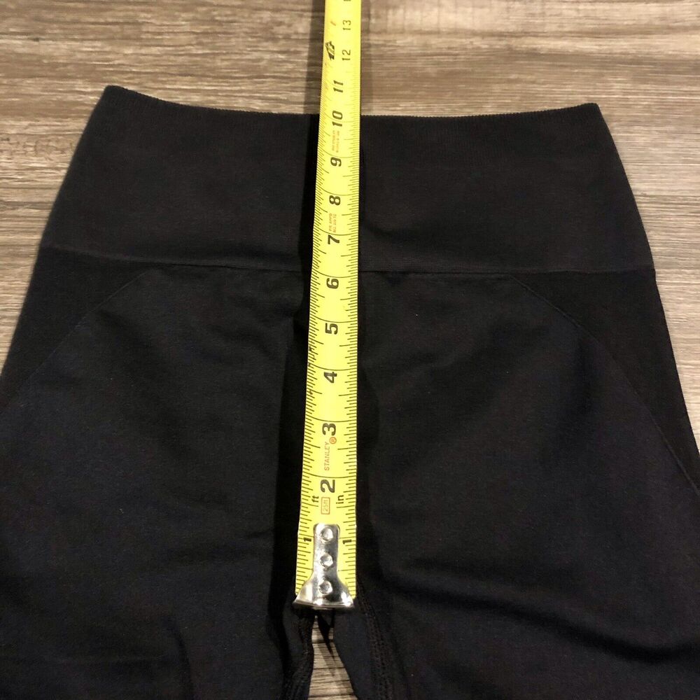 Fabletics Leggings XS 2 - 4 Black Seamless High Waisted Mesh Leggings - Picture 8 of 12